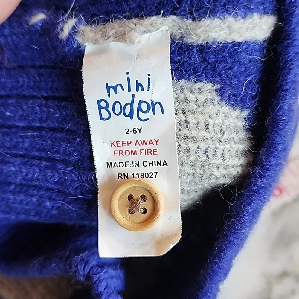 Mini Boden Wool/Angora Toddler/Youth Beanie Size 2-6 Years Old